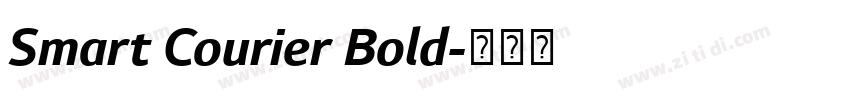 Smart Courier Bold字体转换